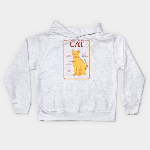 Anatomy of the Cat Kids Hoodie by olddesigntees